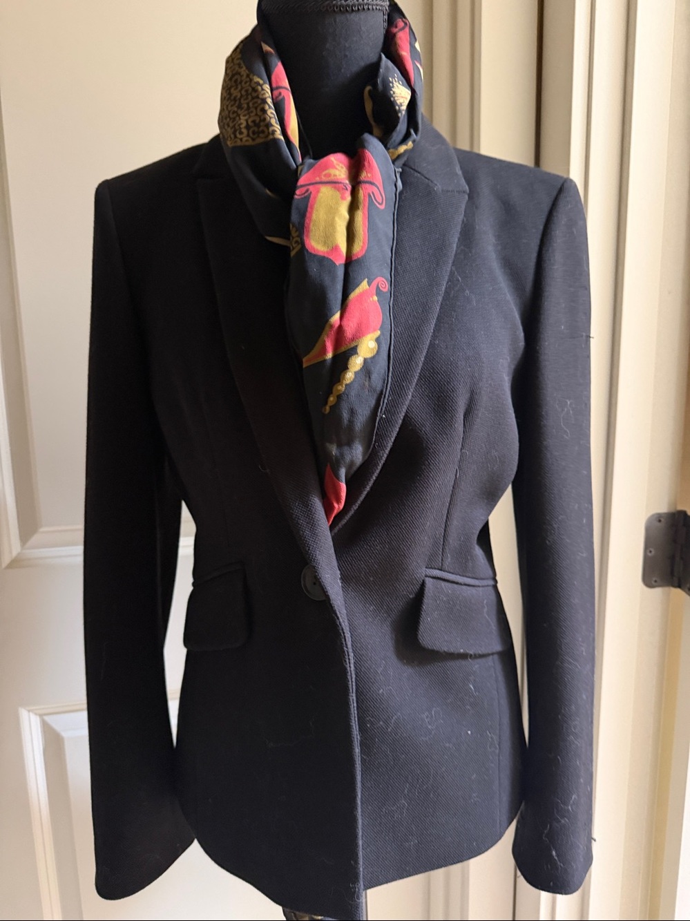 NWT HOBBS London Women's Black Single-Button Blazer